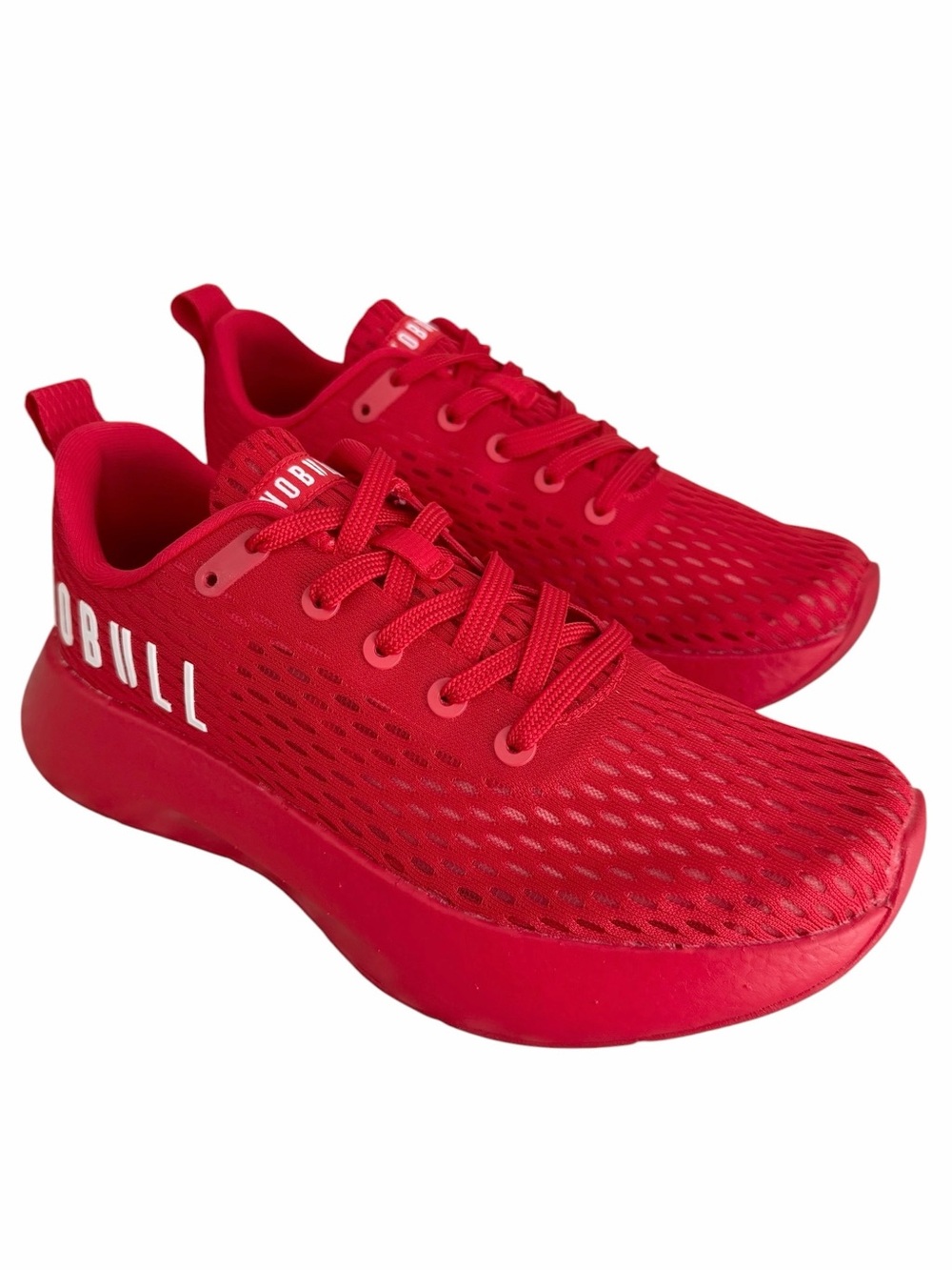 NOBULL Runner + Red Size 6.5M 8W Running Shoes Gym Mesh Unisex